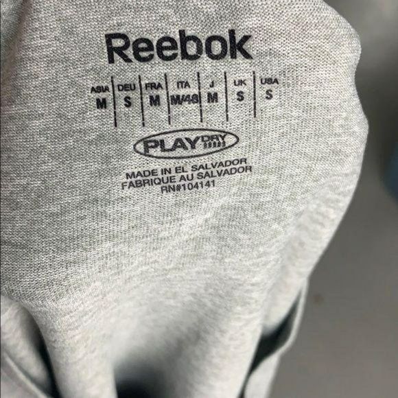 Reebok Heather Grey‎ Athletic Small Long Sleeve shirt - Picture 7 of 8